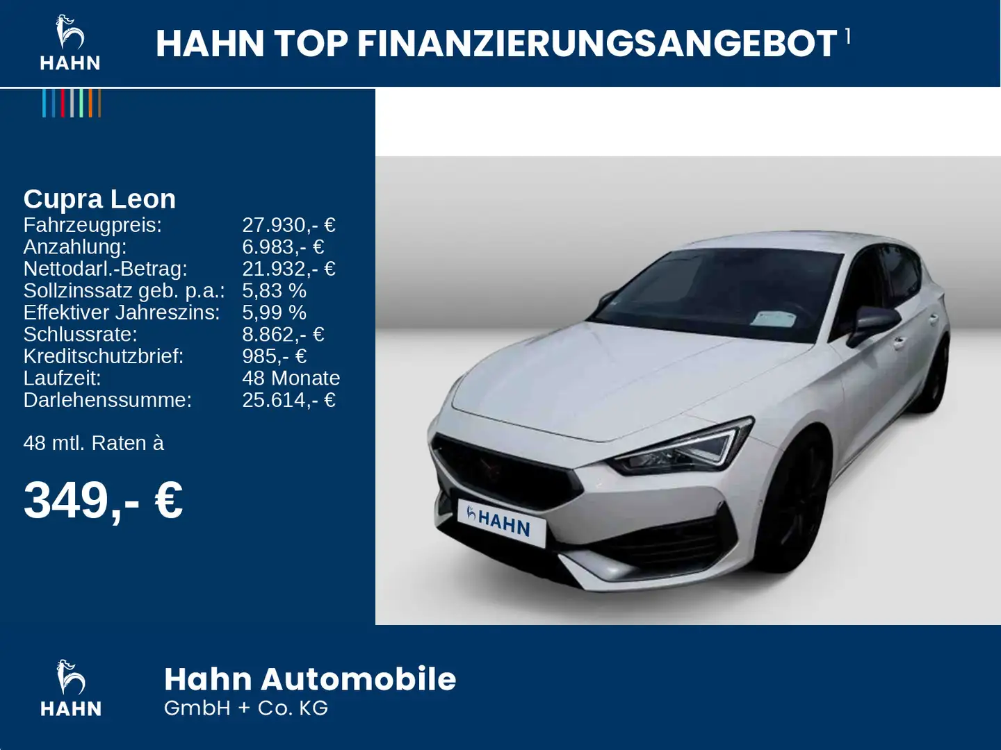 CUPRA Leon 2.0 TSI Sport DSG DCC LED CAM Weiß - 2