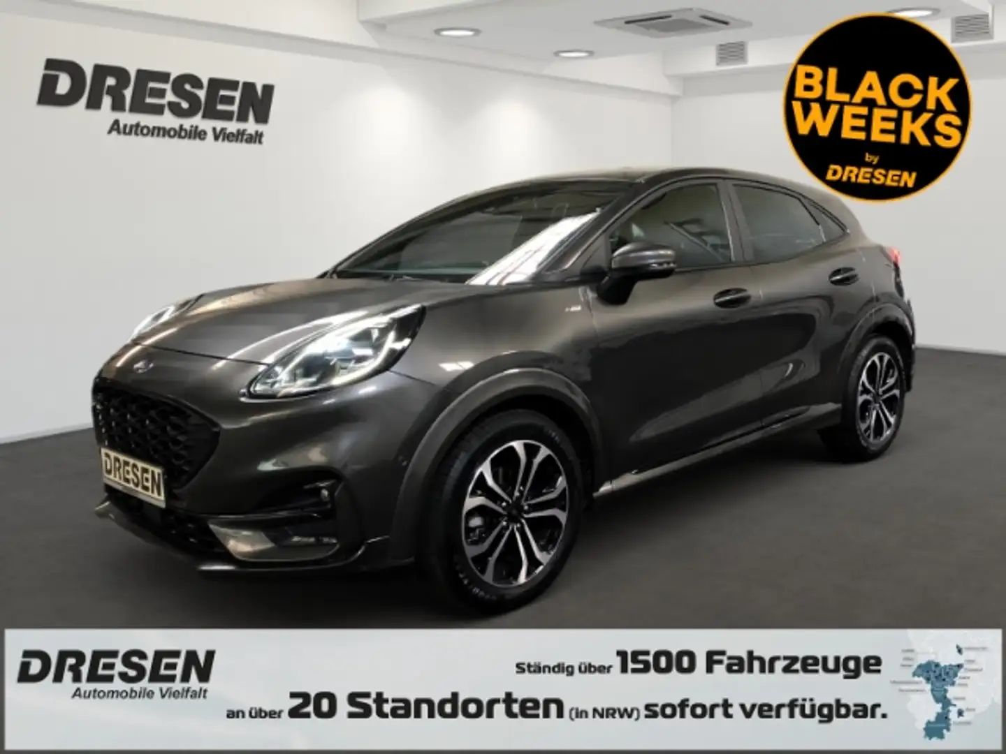 Ford Puma 1.0 EcoBoost ST-Line AHK-abnehmbar+PDCv+h+Klima Gris - 1