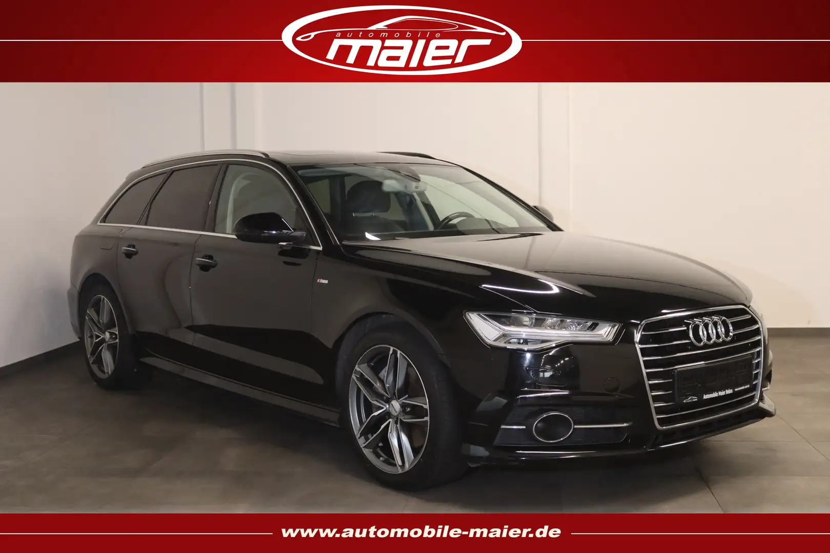 Audi A6 Av. 3.0 TDI S line-Pano-LED-Kamera-Navi-STDHZ Noir - 1