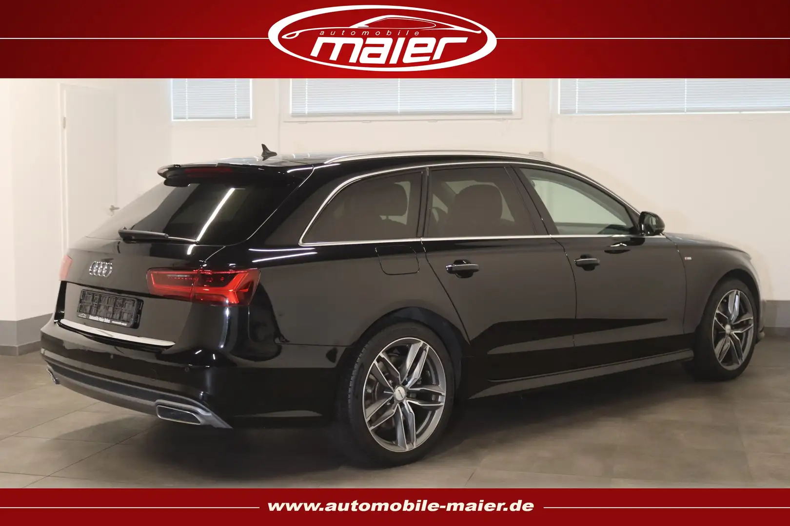 Audi A6 Av. 3.0 TDI S line-Pano-LED-Kamera-Navi-STDHZ Noir - 2