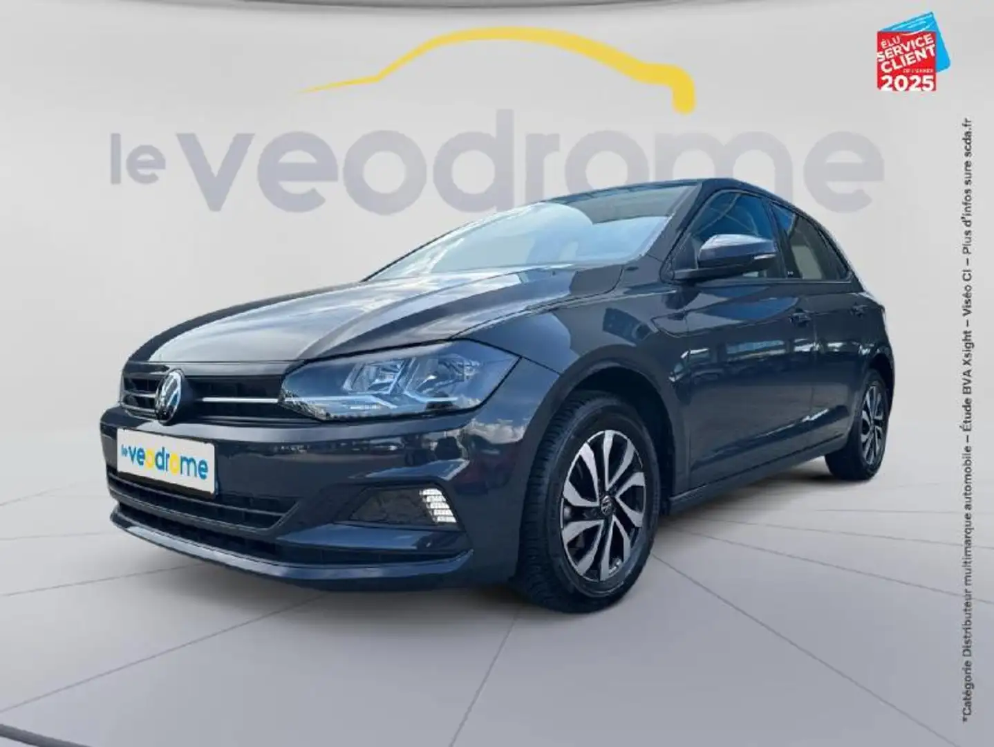Volkswagen Polo 1.0 TSI 95ch Active DSG7 Euro6d-T Gris - 1
