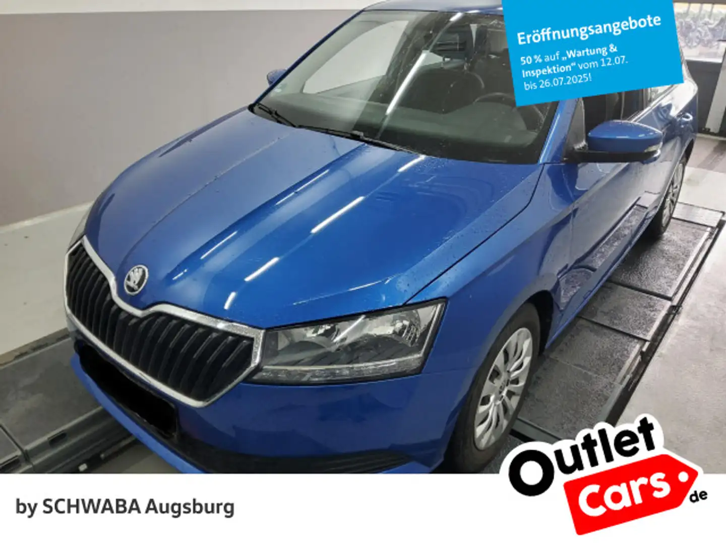 Skoda Fabia Ambition 1.0 TSI *NAVI*FRONT*8fach bereift Blauw - 1