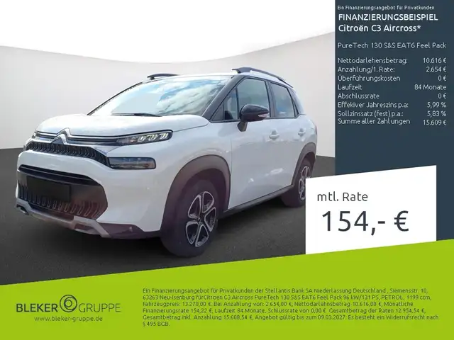 Citroen C3 Aircross PureTech 130 S&S EAT6 Feel Pack
