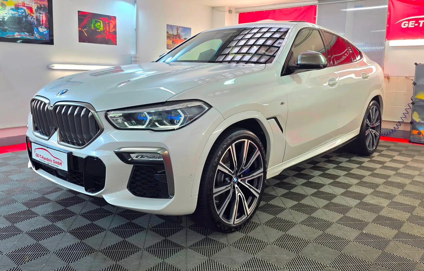 BMW X6 M 50d Pano Head-up 1.Besitz Mwst-ausw Weiß - 1