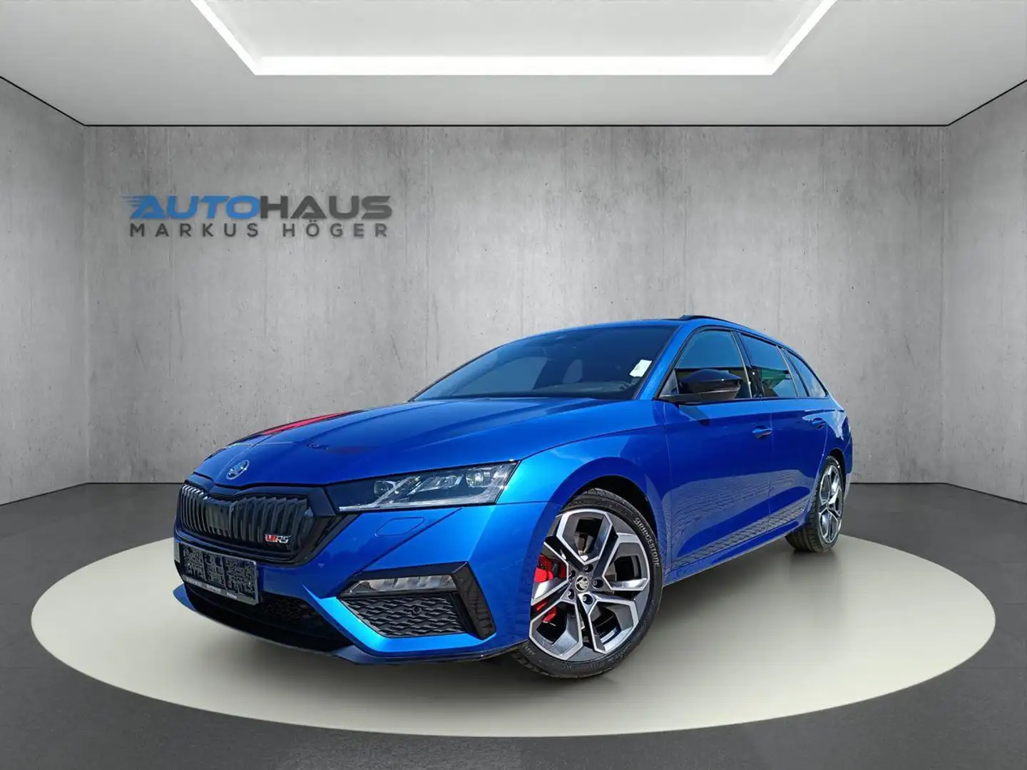 Skoda Octavia 2.0 TSI RS+DSG+COLUMBUS+HEAD-UP+DCC+STANDHZG+beh.F Blauw - 1
