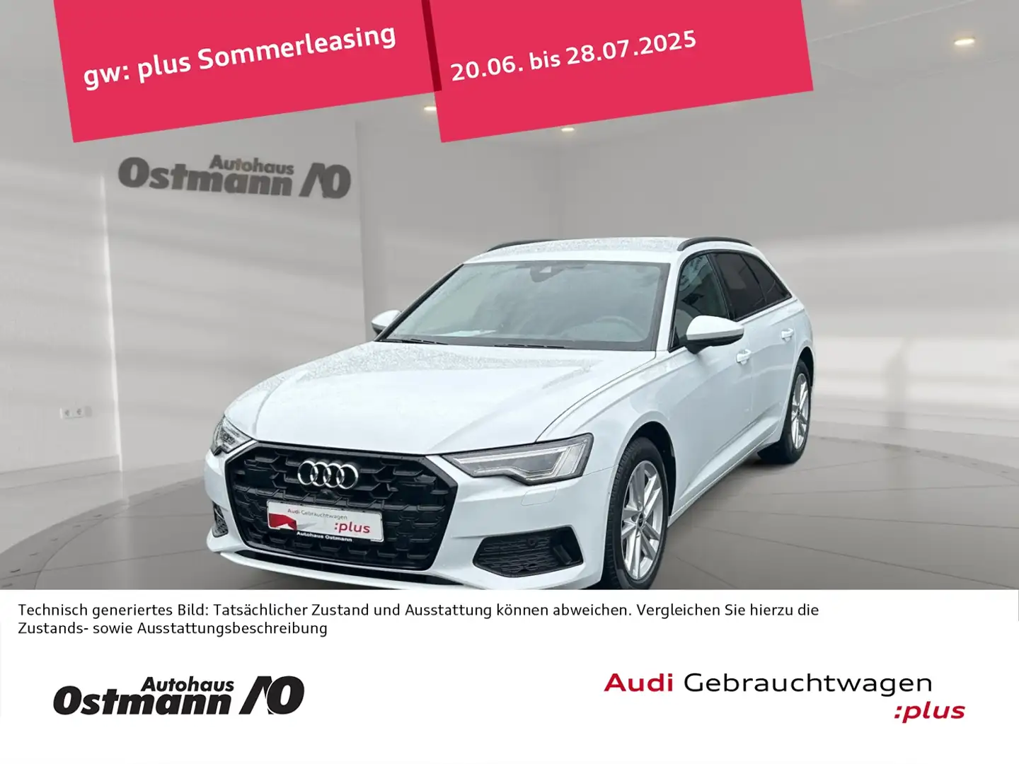 Audi A6 Avant 40 TDI HUD Matrix 360° el.Heck ACC Side Weiß - 1