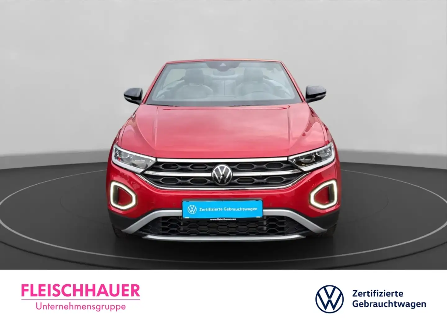 Volkswagen T-Roc Cabriolet Goal 1.0 TSI+GRA+BSD+LKA+SHZ+RFK+LED+DAB Rot - 2