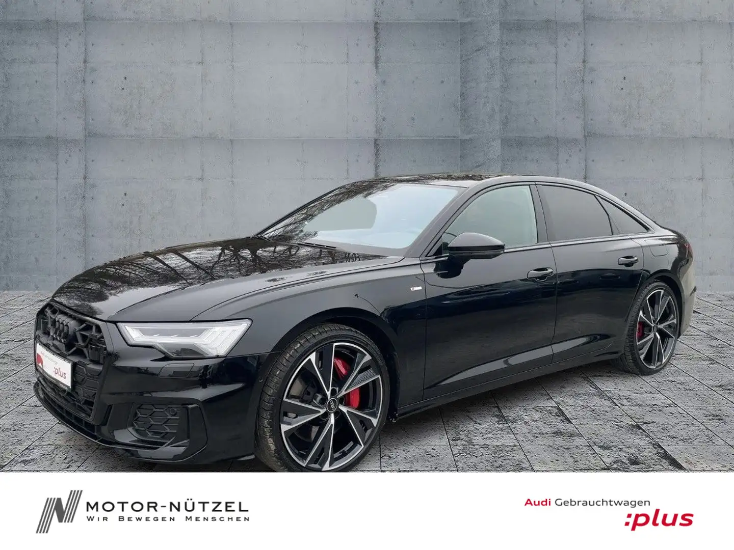 Audi A6 55 TFSI e S-LINE MATRIX+NAV+HuD+B&O Schwarz - 1