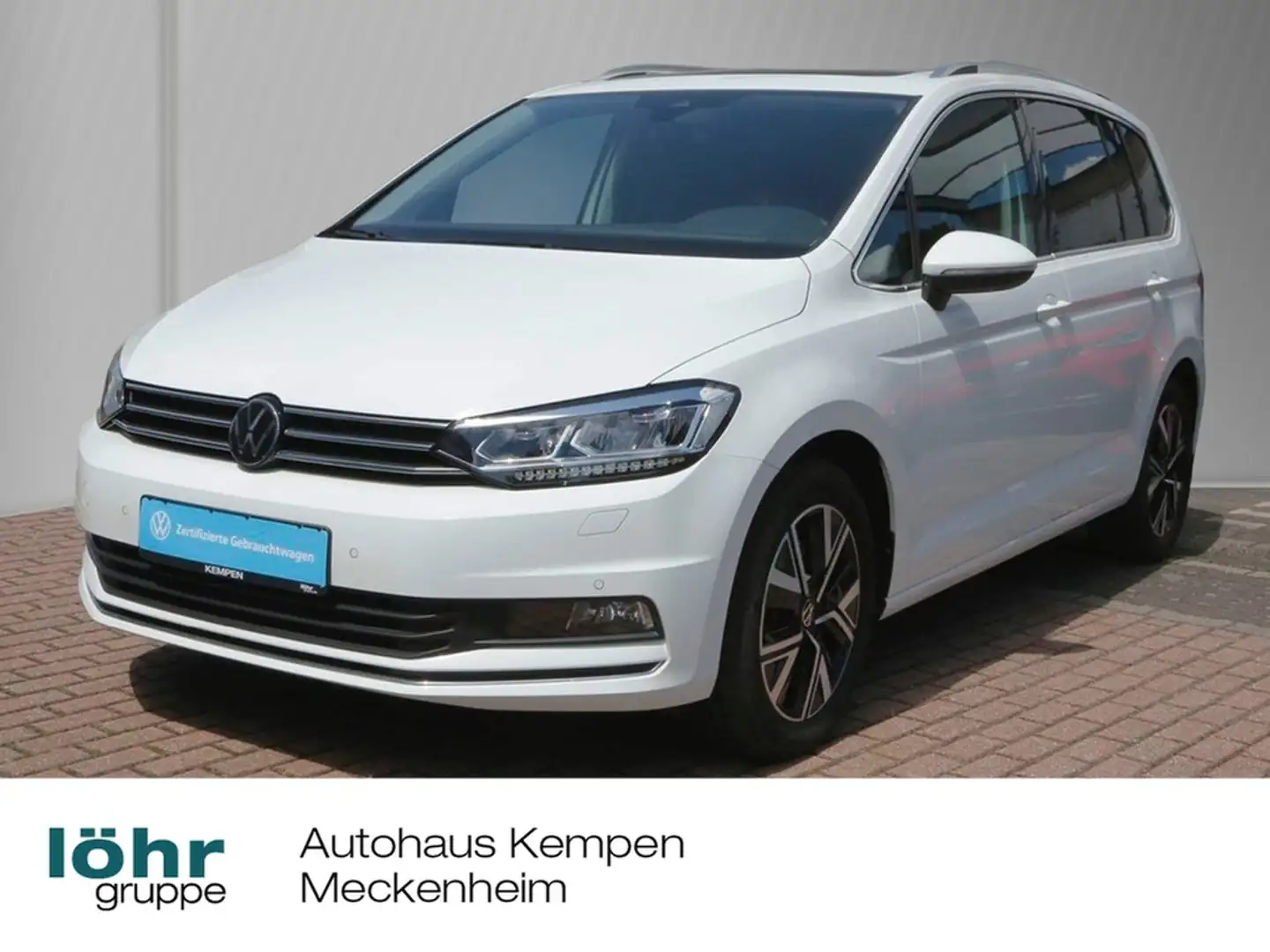 Volkswagen Touran 1.5 TSI DSG Highline 17" Pano Navi+VC+App ACC L... Weiß - 1