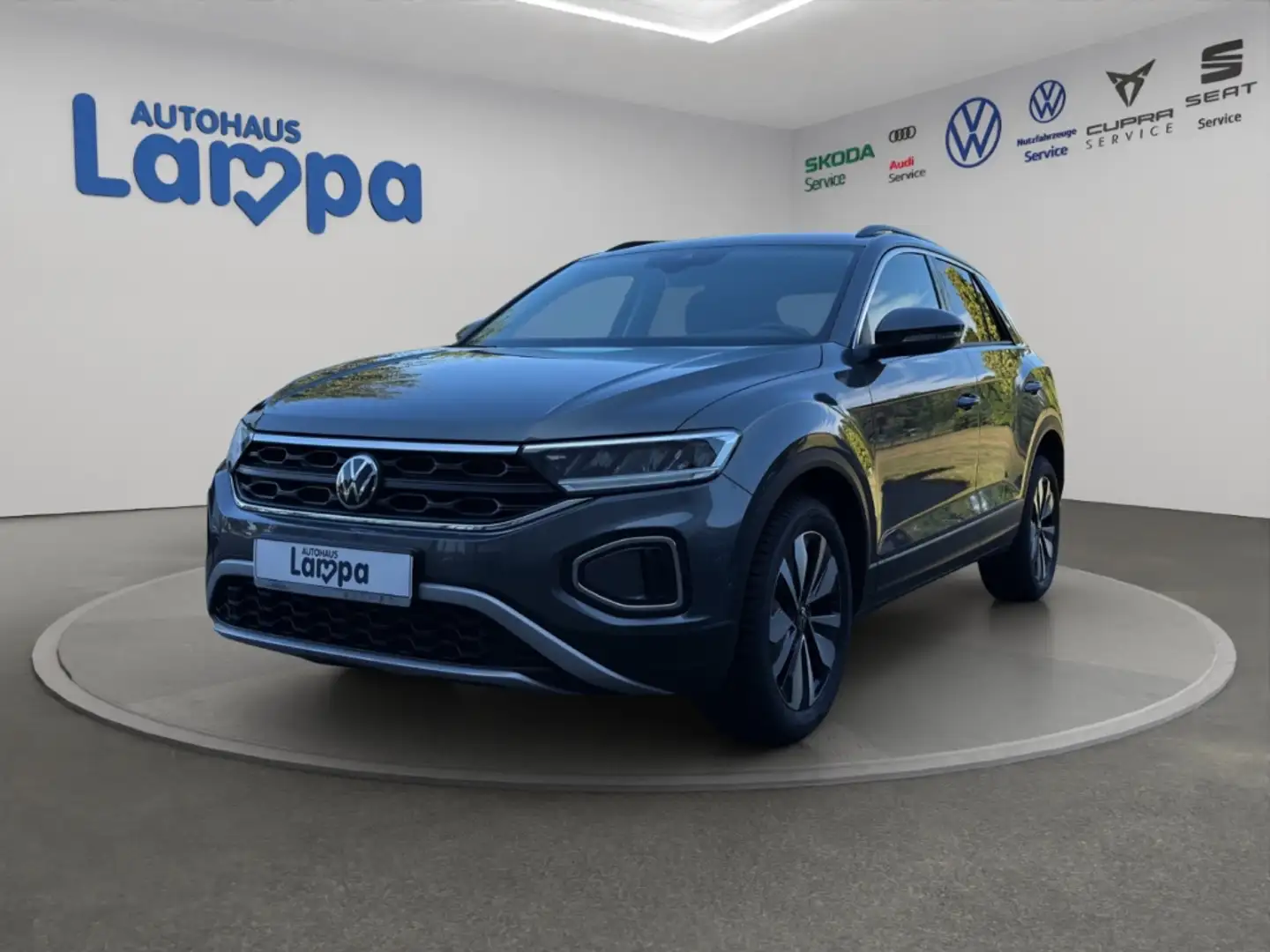 Volkswagen T-Roc MOVE 1.0 TSI SHZ, NAVI, KLIMA, LED Gris - 2