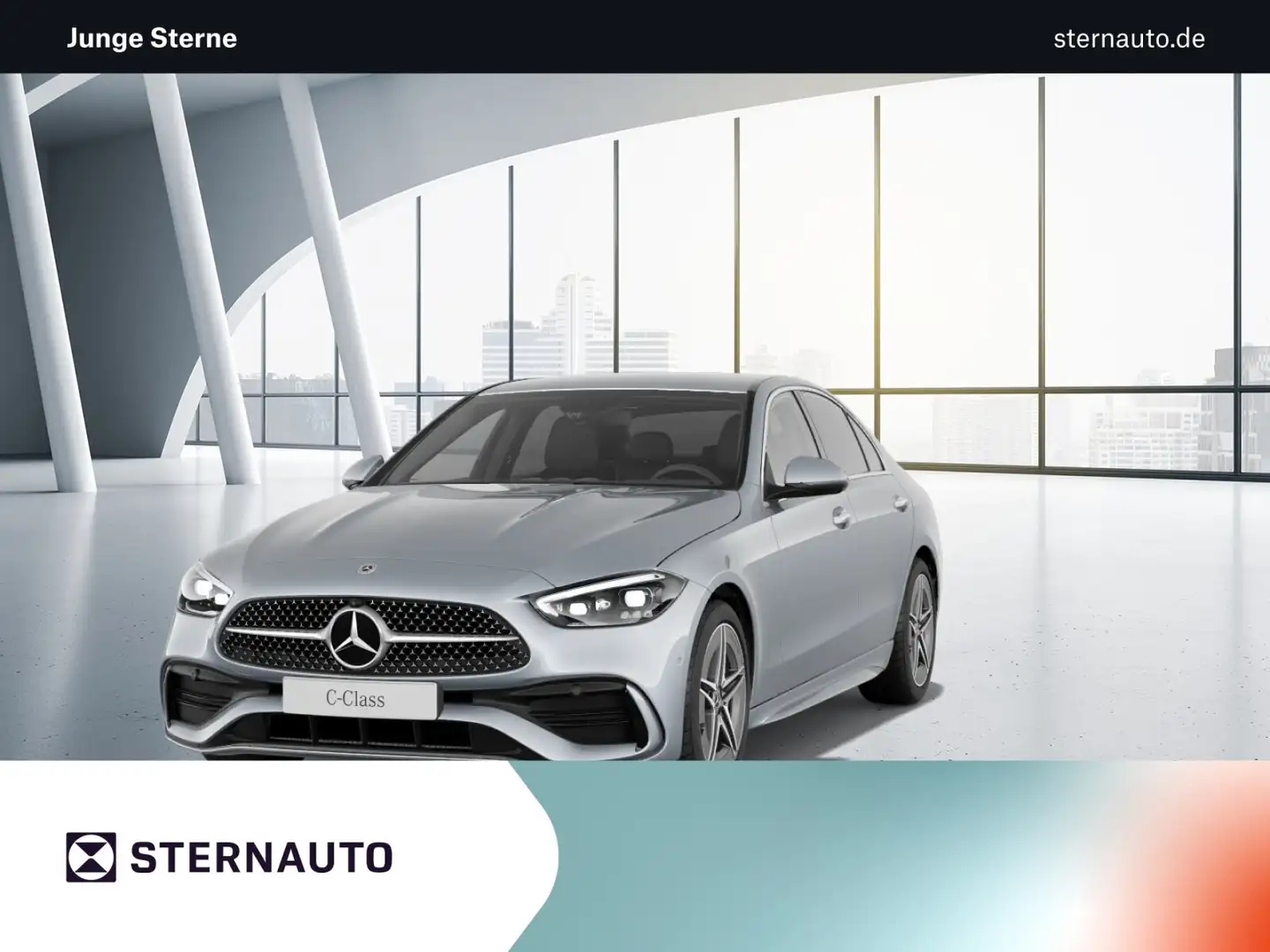 Mercedes-Benz C 200 C 200  AMG Line Navi/Keyless-Go/Styling/Autom. Silber - 1