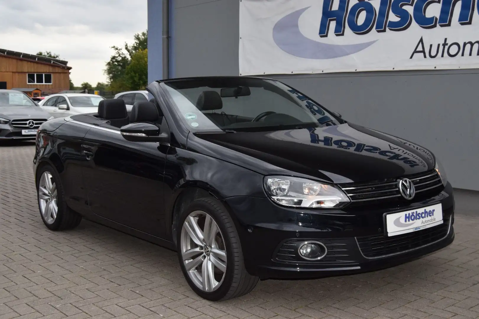 Volkswagen Eos 2.0 TSI DSG Exclusive,Navi,Leder,Parks,V&H,, Siyah - 1