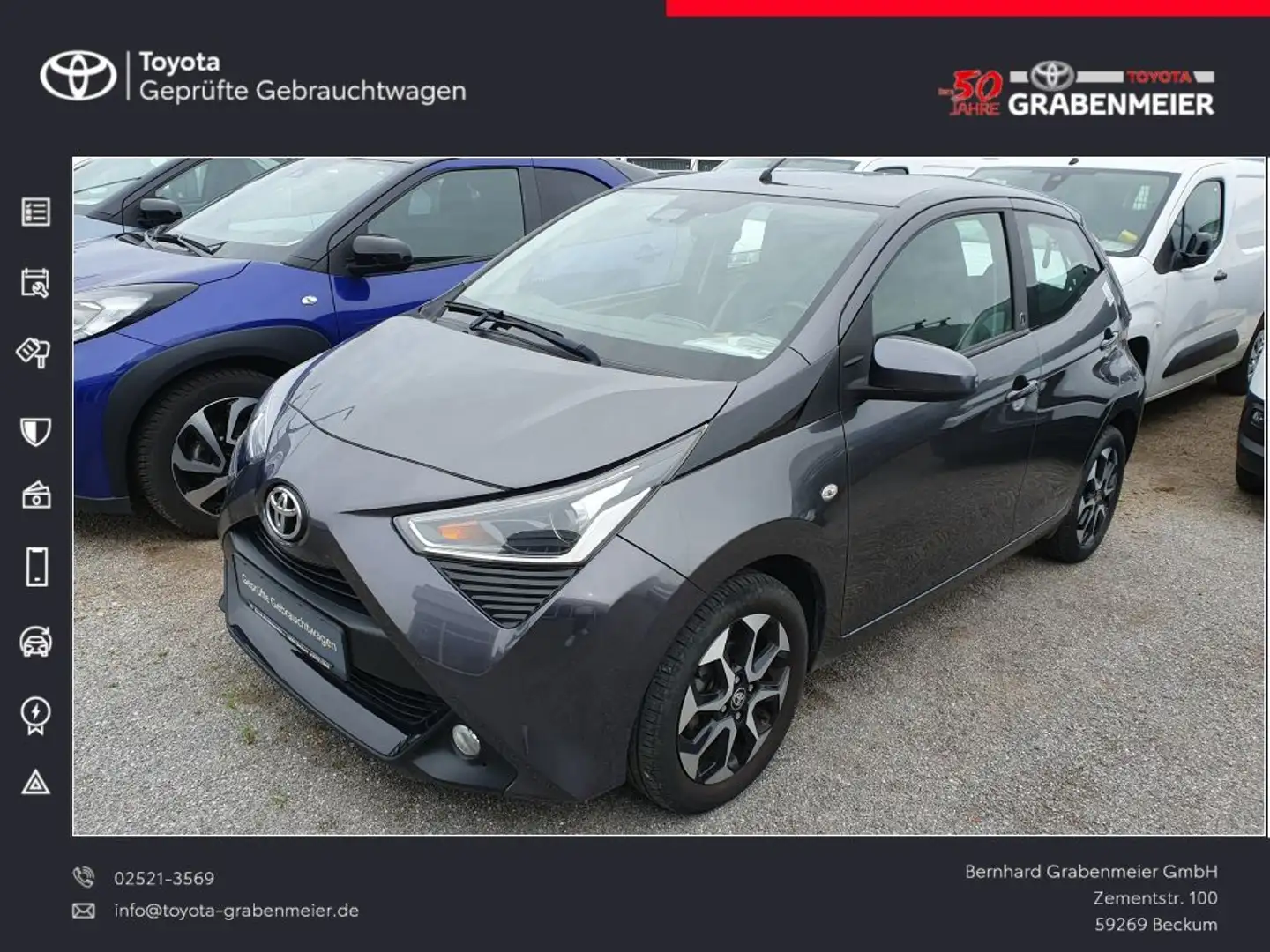 Toyota Aygo X x-play Team Deutschland Gris - 1