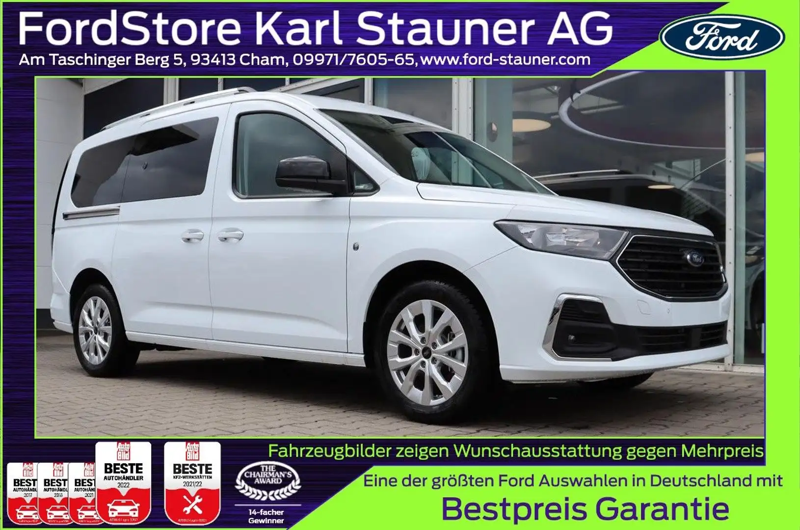 Ford Grand Tourneo Connect Titanium PHEV L2 0,0% FIN* Blanco - 1