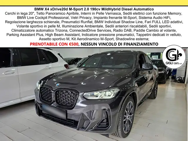 BMW X4 XDrive20d M-Sport C20" TETTO Navi CAM LED Clima3Z