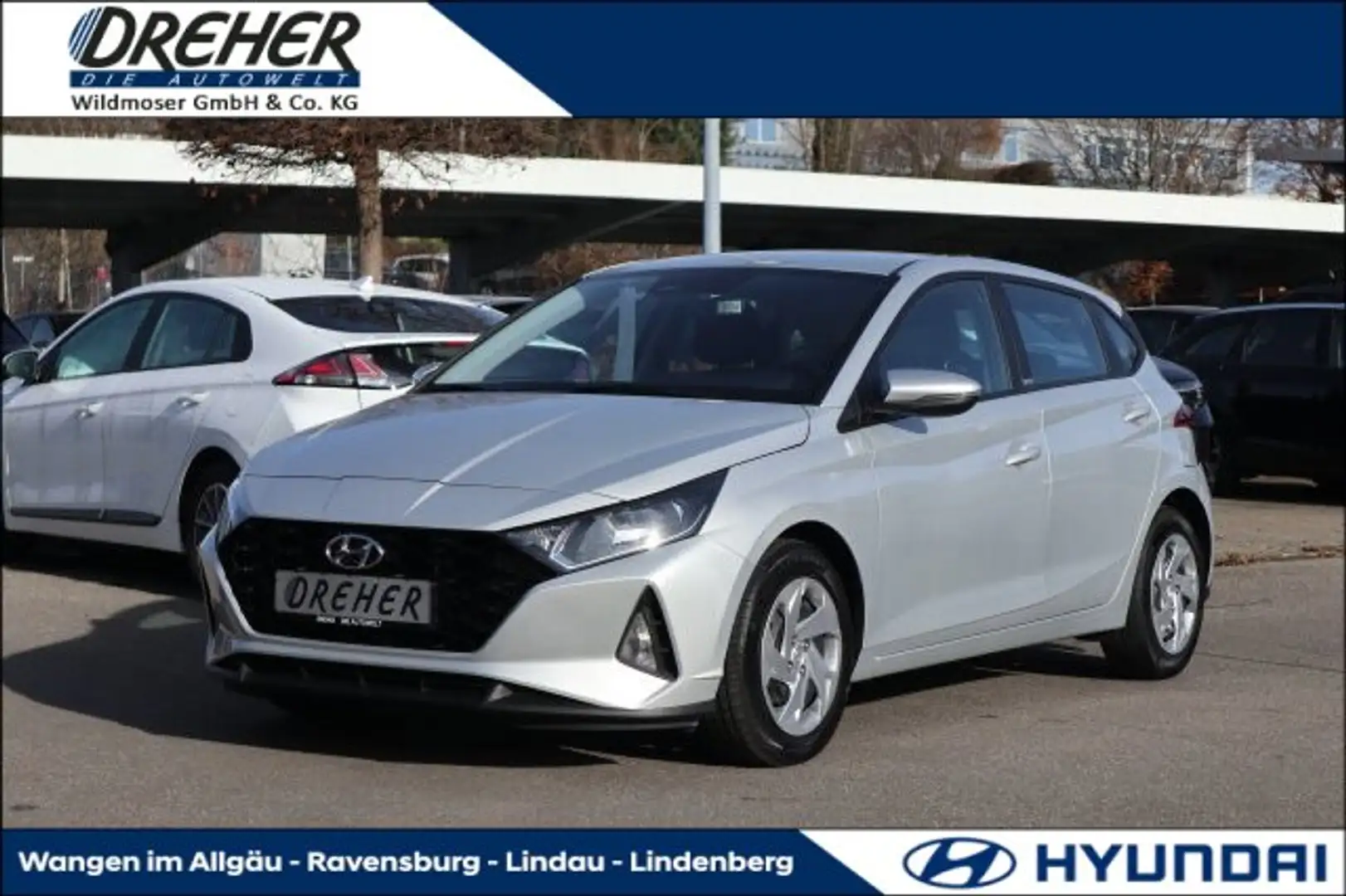 Hyundai i20 i20 1.0 T-GDI Select Klima/BC/eFH. MF-Lenkrad Silber - 1