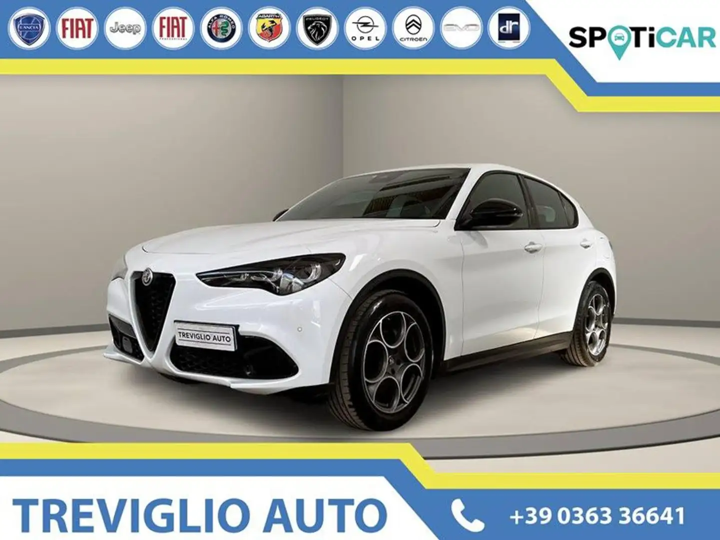 Alfa Romeo Stelvio 2.2 Turbodiesel 210 CV AT8 Q4 Veloce Bianco - 1
