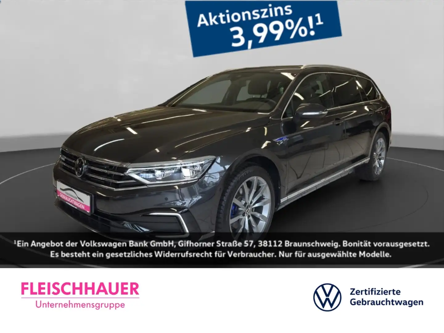 Volkswagen Passat Variant GTE 1.4 TSI Matrix+Navi+AHK+Stdhzg+18'' Grau - 1