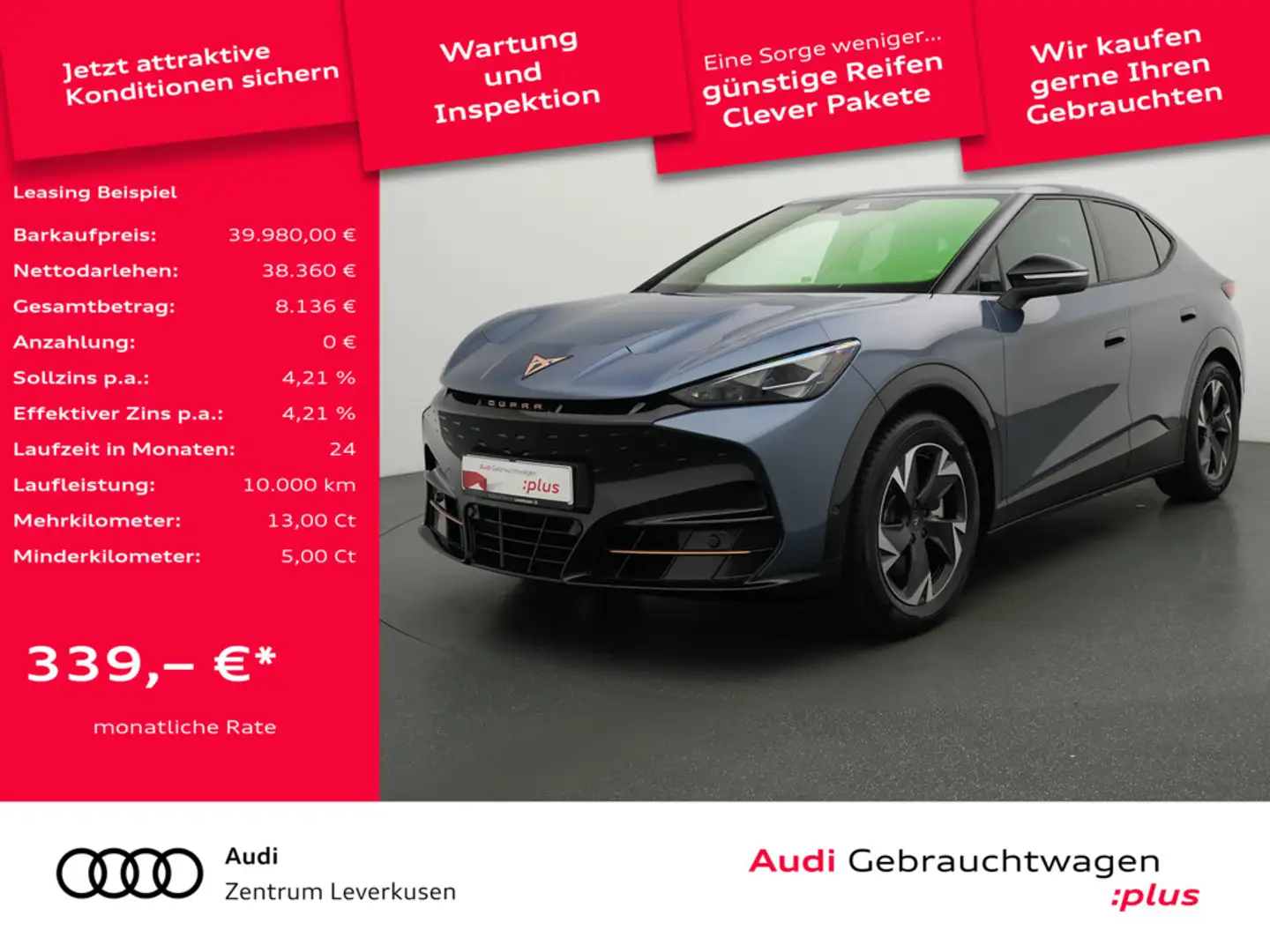 CUPRA Tavascan Endurance KAM LED SHZ KEYLESS PDC LEDER Schwarz - 1