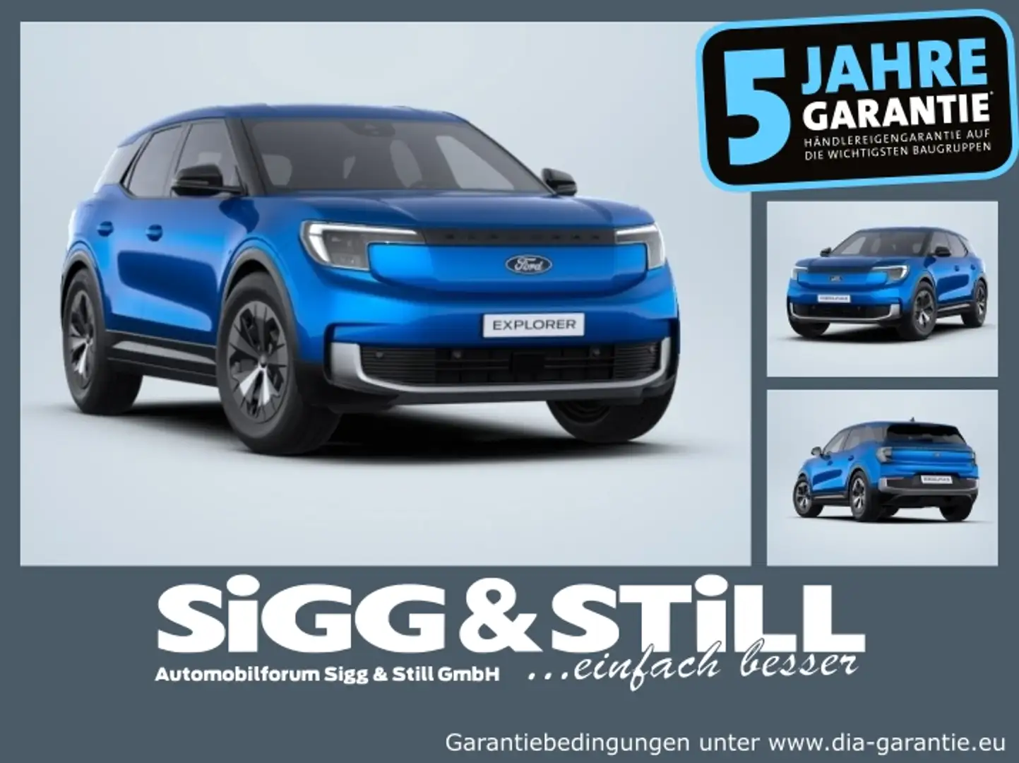 Ford Explorer BEV Extended Range RWD IACC*BLIS*360° Синий - 1