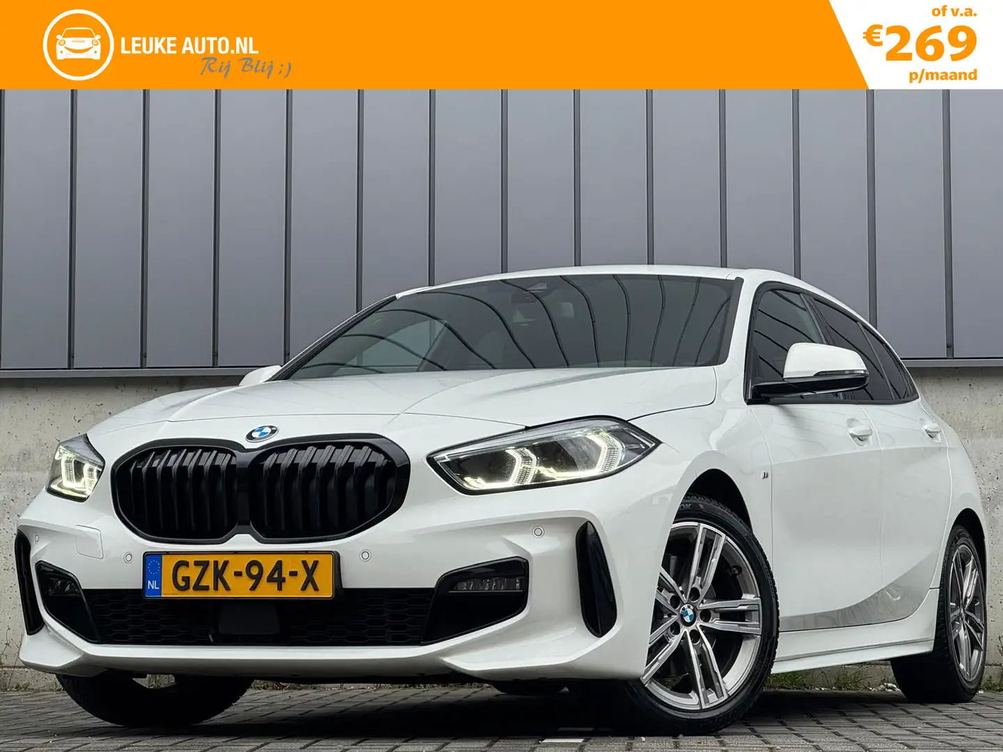 BMW 118 1-serie 118i 140PK Automaat M-Sport Shadow Schaals Wit - 1
