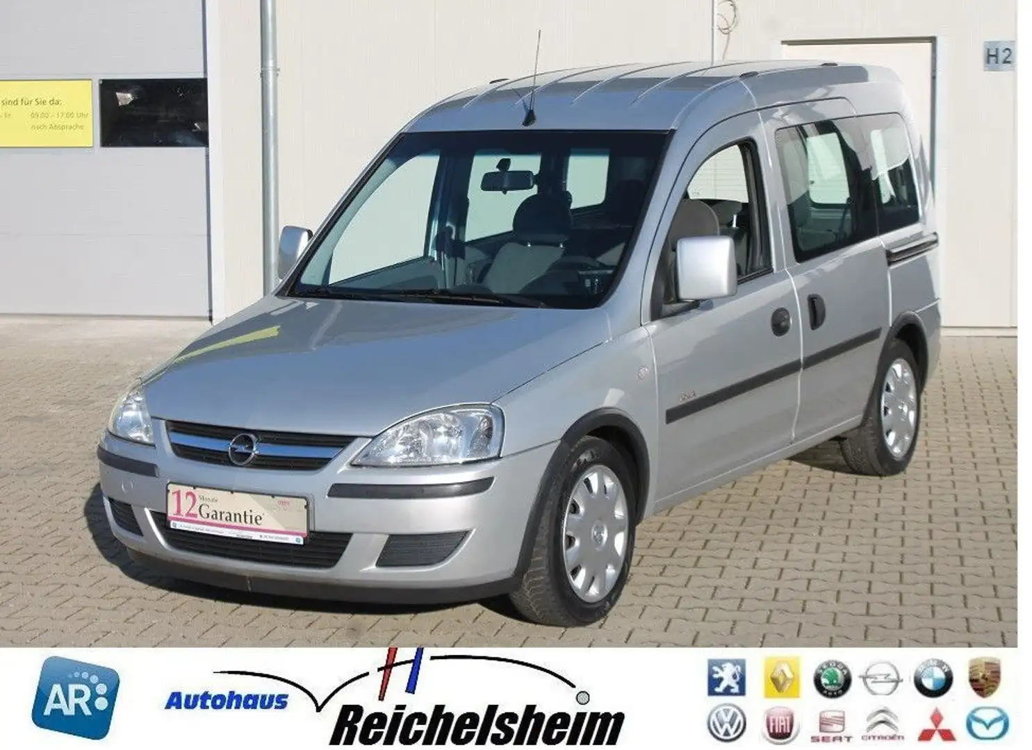 Opel Combo Tüv+Insp,Kette neu,Klima,AHK,gepfl.,Finanz Silber - 1