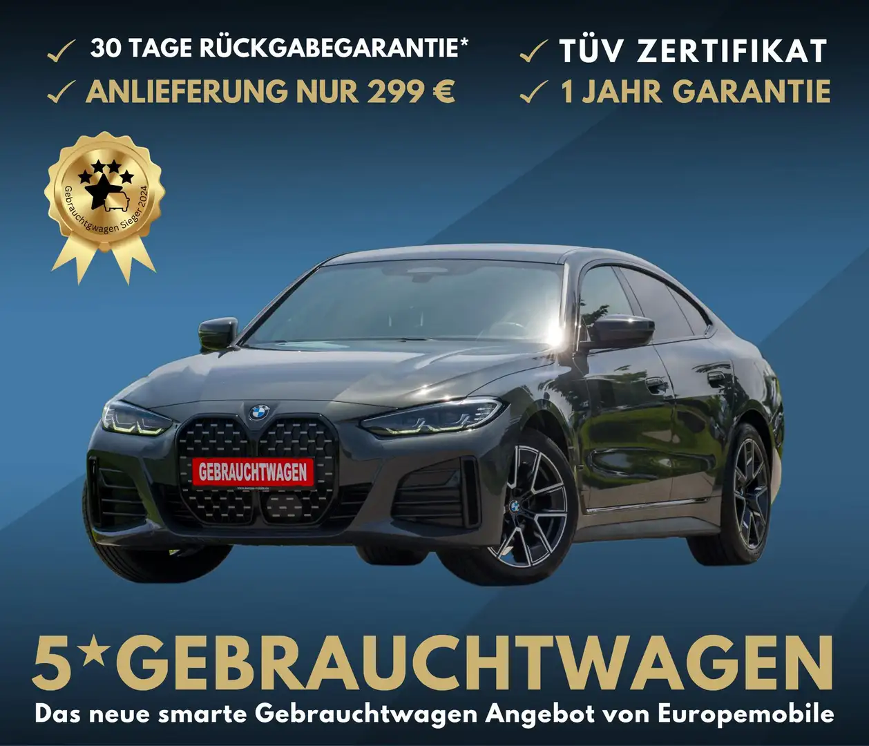 BMW 420 Gran Coupé d Mild Hybrid xDrive M Sport STANDH.... Grijs - 1