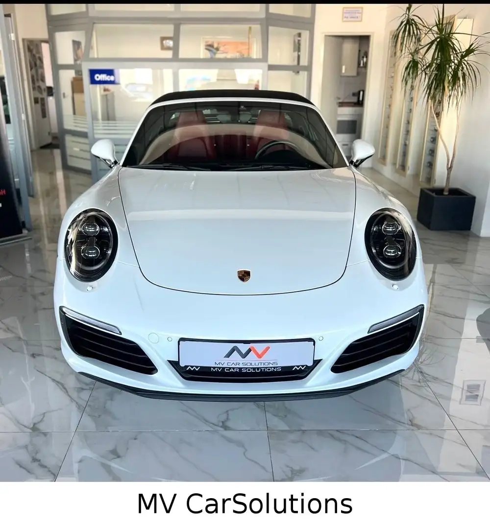Porsche 991 911 991.2 Targa 4S Lift Sitzlüftung Approved 20" Blanc - 1