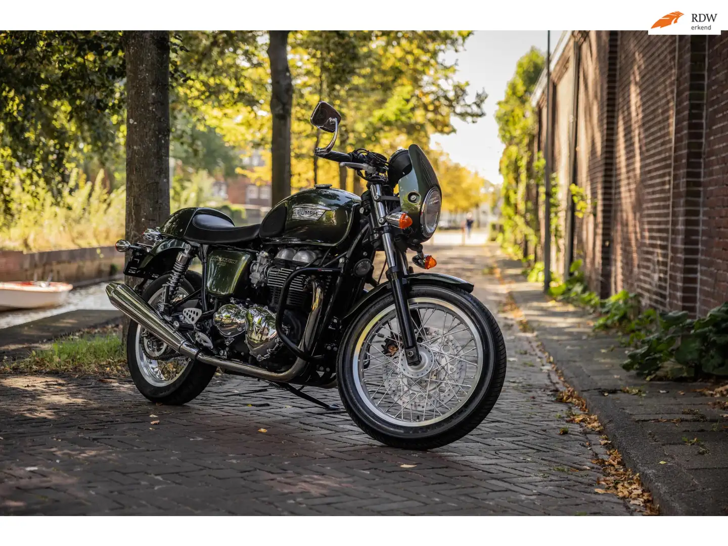 Triumph Thruxton 900 | Origineel NL | slechts 11.845 km | Caféracer Zelená - 1