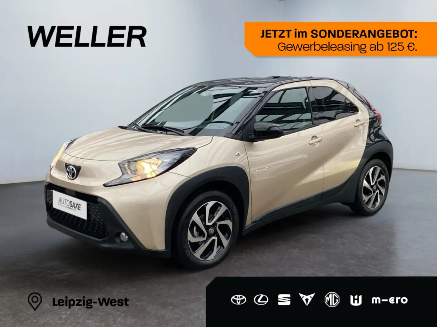 Toyota Aygo X Teamplayer *Gewerbeleasing ab 125€* Beige - 1