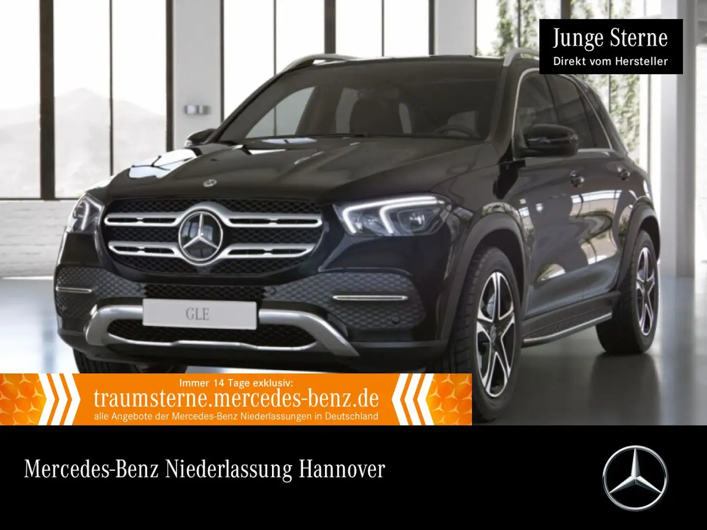 Mercedes-Benz GLE 350 de 4M EXCLUSIVE+PANO+MULTIBEAM+FAHRASS+20" Schwarz - 1