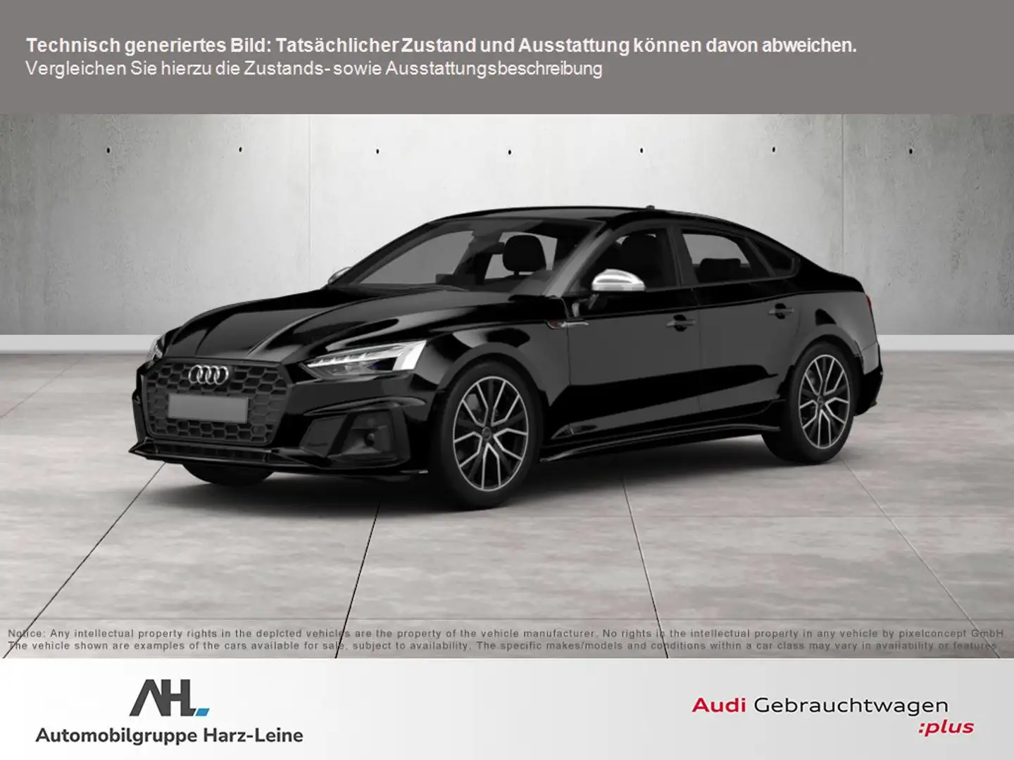 Audi A5 Sportback 40 TFSI S line competition quattro S-tro Schwarz - 1