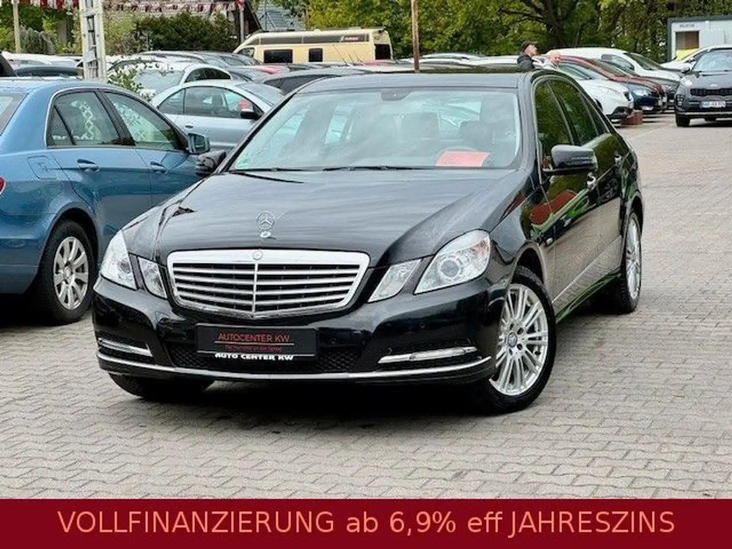 Mercedes-Benz E 200 NGT BlueEffic-NAVI-LEDER-PDC-TEMP-SHZG-TOP Zwart - 1