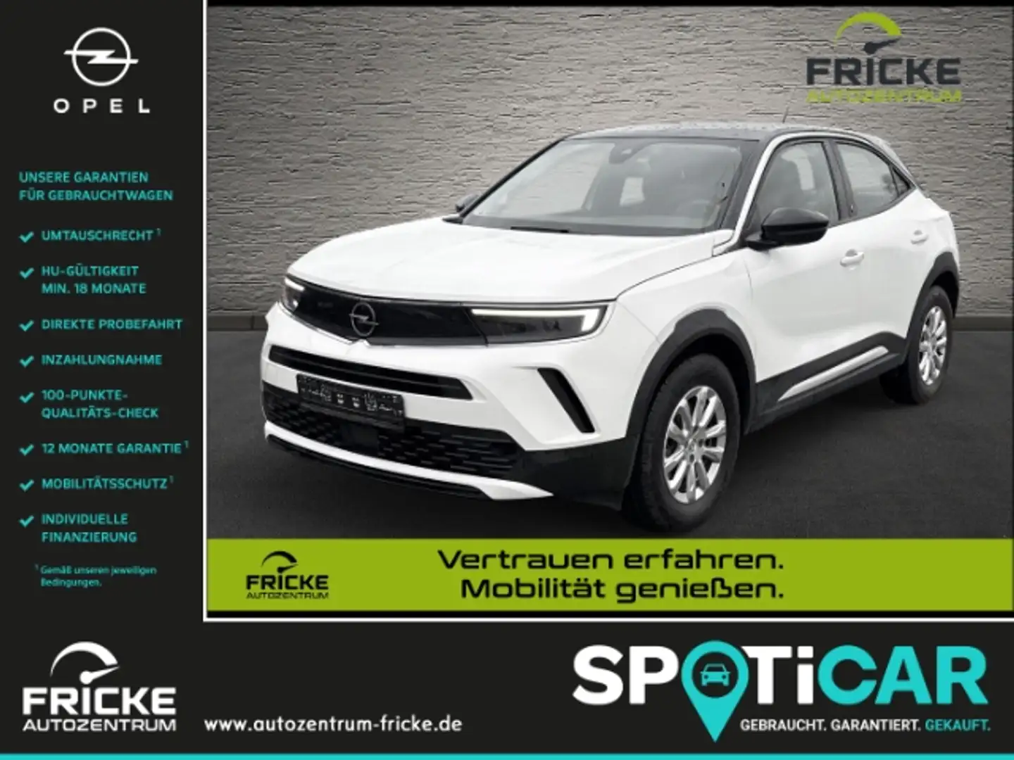 Opel Mokka-E Edition LED+11KW Lader+ACC+Sitzhzg+Rückfkamera Weiß - 1