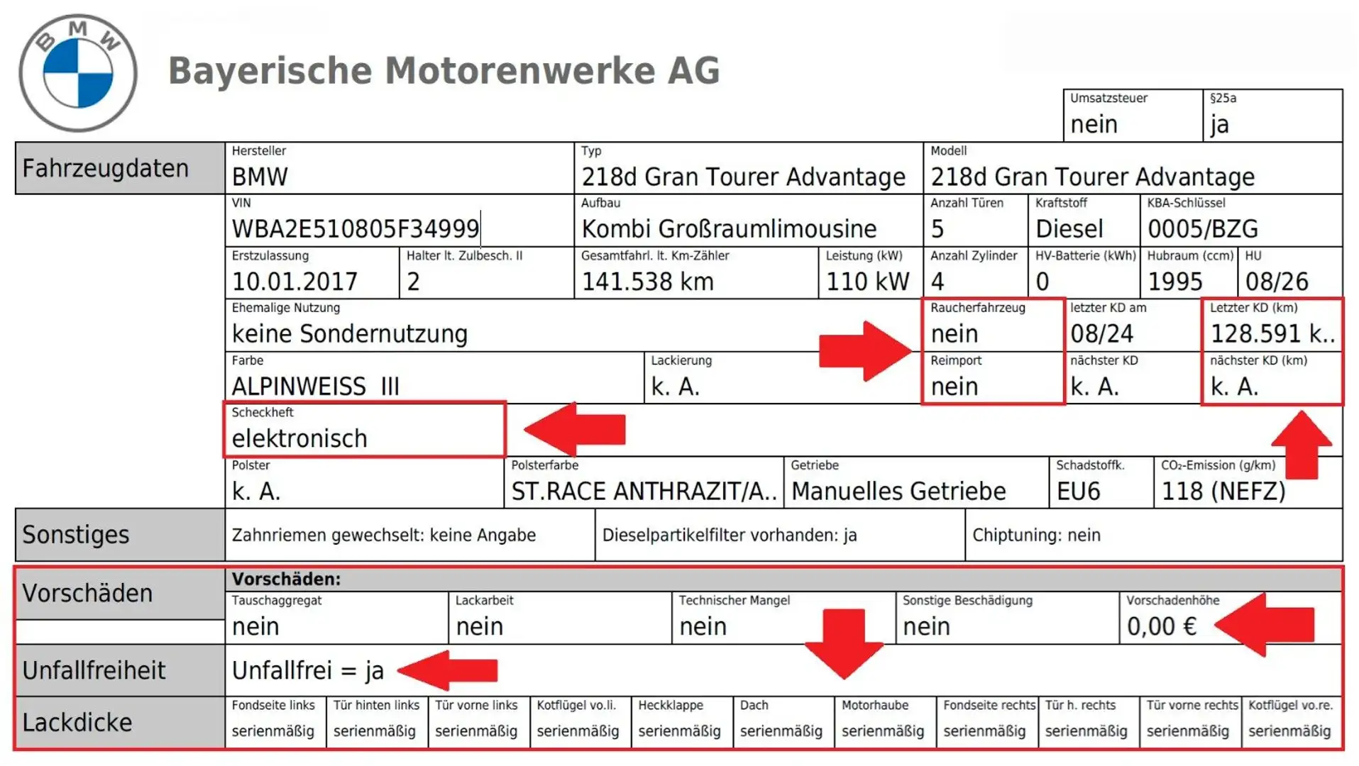 BMW 218 Gran Tourer Advantage*7 SITZE*GARANTIE*TOP* Weiß - 2
