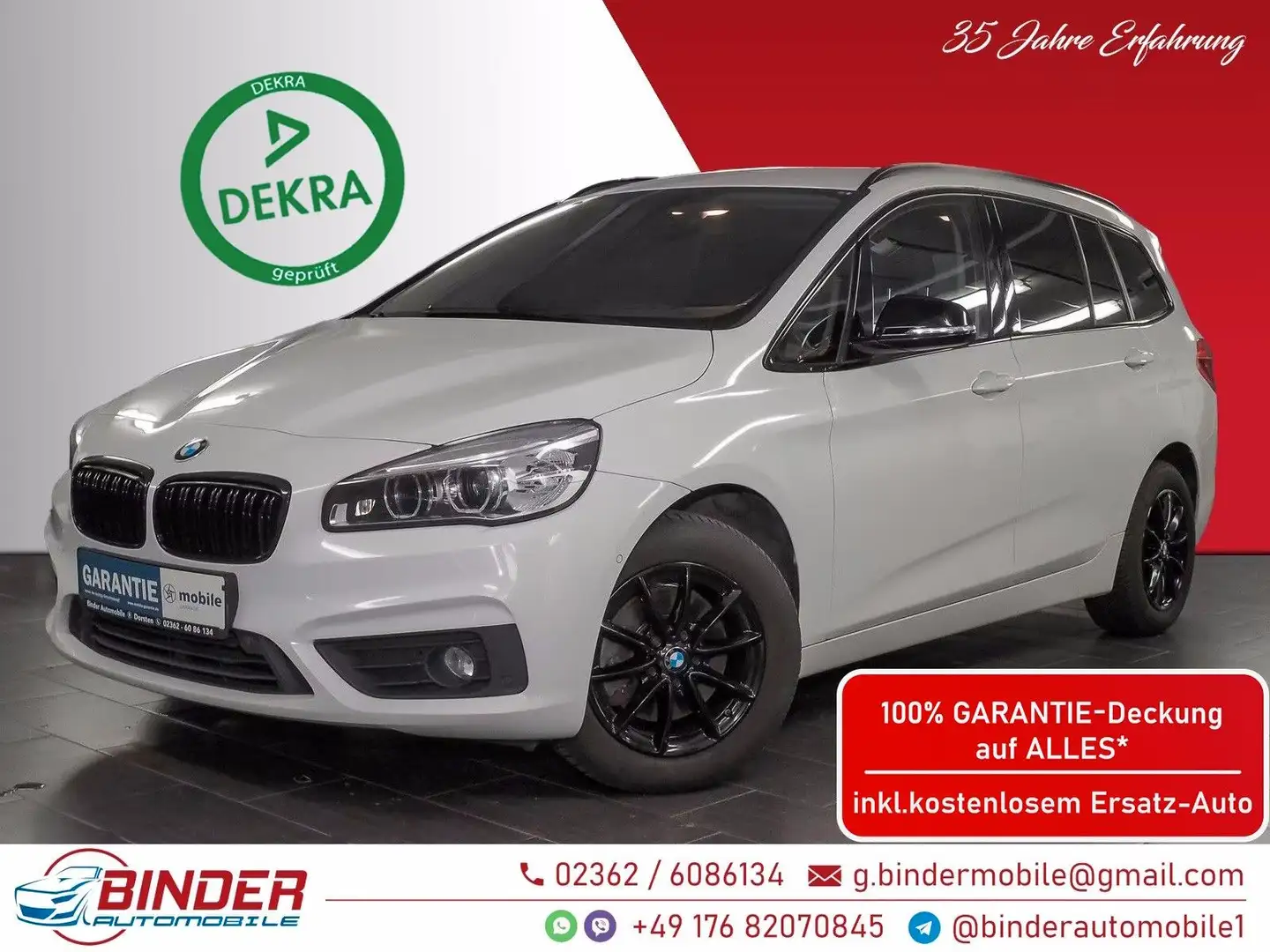 BMW 218 Gran Tourer Advantage*7 SITZE*GARANTIE*TOP* Weiß - 1