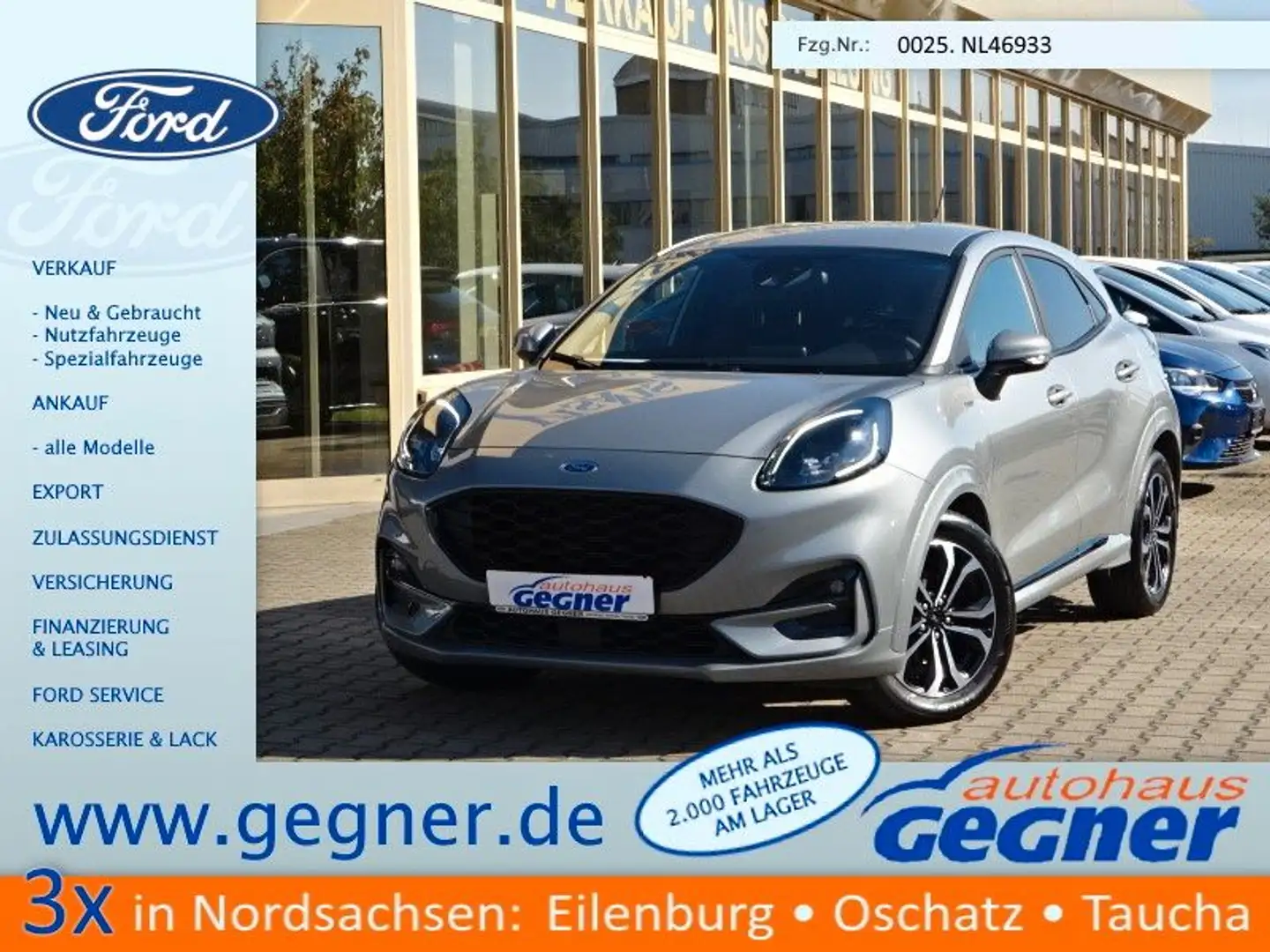 Ford Puma 125PS Hybrid ST-Line Design Kamera Navi Stříbrná - 1