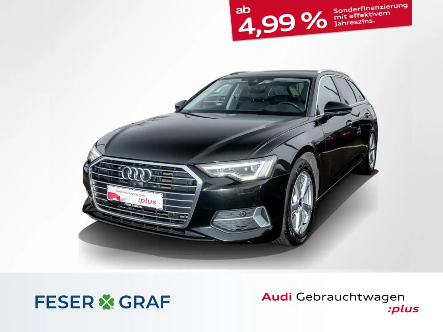 Audi A6 Avant 45 TDI qu.sport Stronic,Matrix,HuD,Navi+ Noir - 1