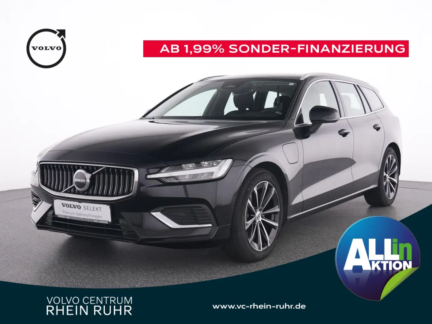 Volvo V60 T6 AWD Core Plug-In+WINTER PAKET+STHZG+PAP+ Grijs - 1