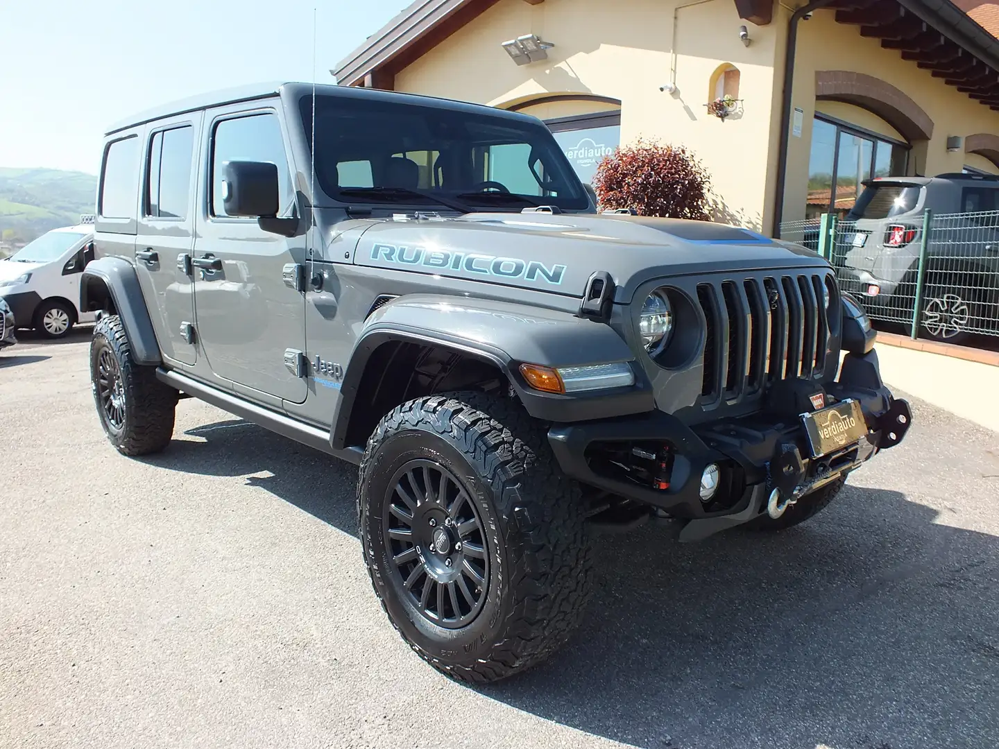 Jeep Wrangler UNLIMITED 2.0 PHEV ATX 4xe RUBICON-TETTO PANORAM. Grigio - 1