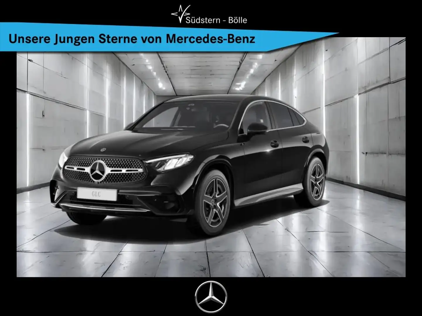 Mercedes-Benz GLC 220 d 4M Coupe +AMG+SHZ+NAVI+AMBIENTE+DISTRO Schwarz - 1