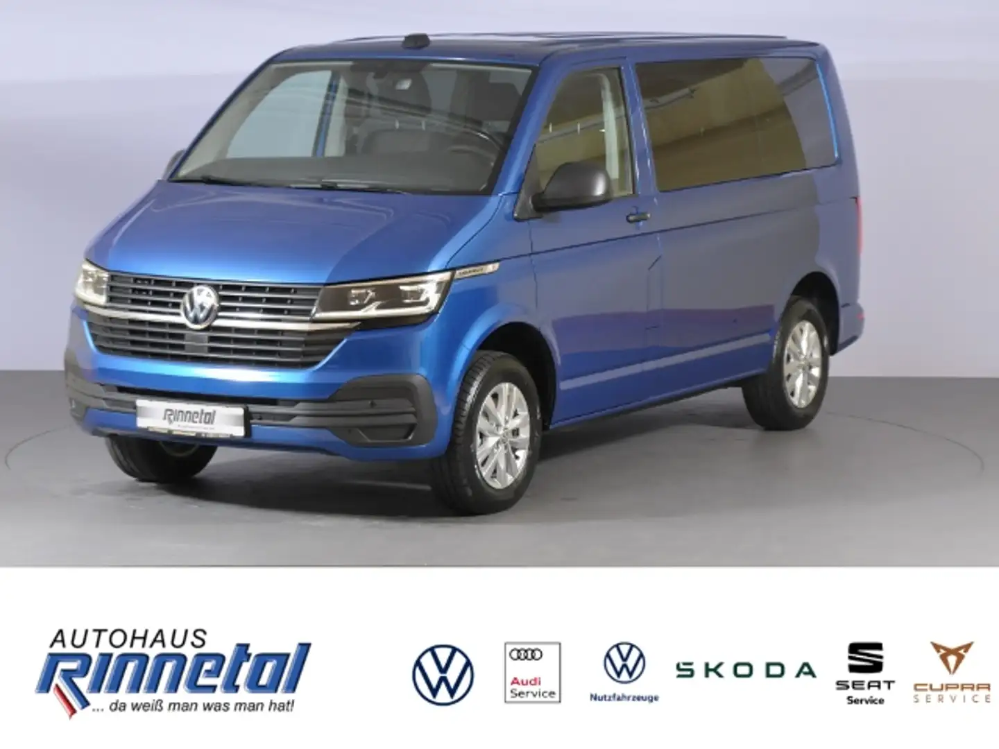 Volkswagen T6.1 Caravelle 3 ZONEN KLIMA+LED+ALU+PDC+KAMERA+ACC+WINTERPAKET Blau - 1