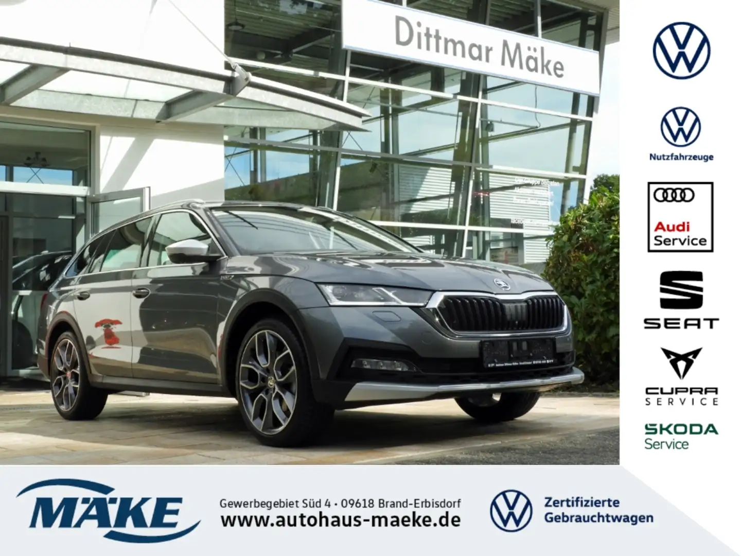 Skoda Octavia Combi Scout 2.0 TDI 4x4 DSG STDHZG V-AHZV Grau - 1