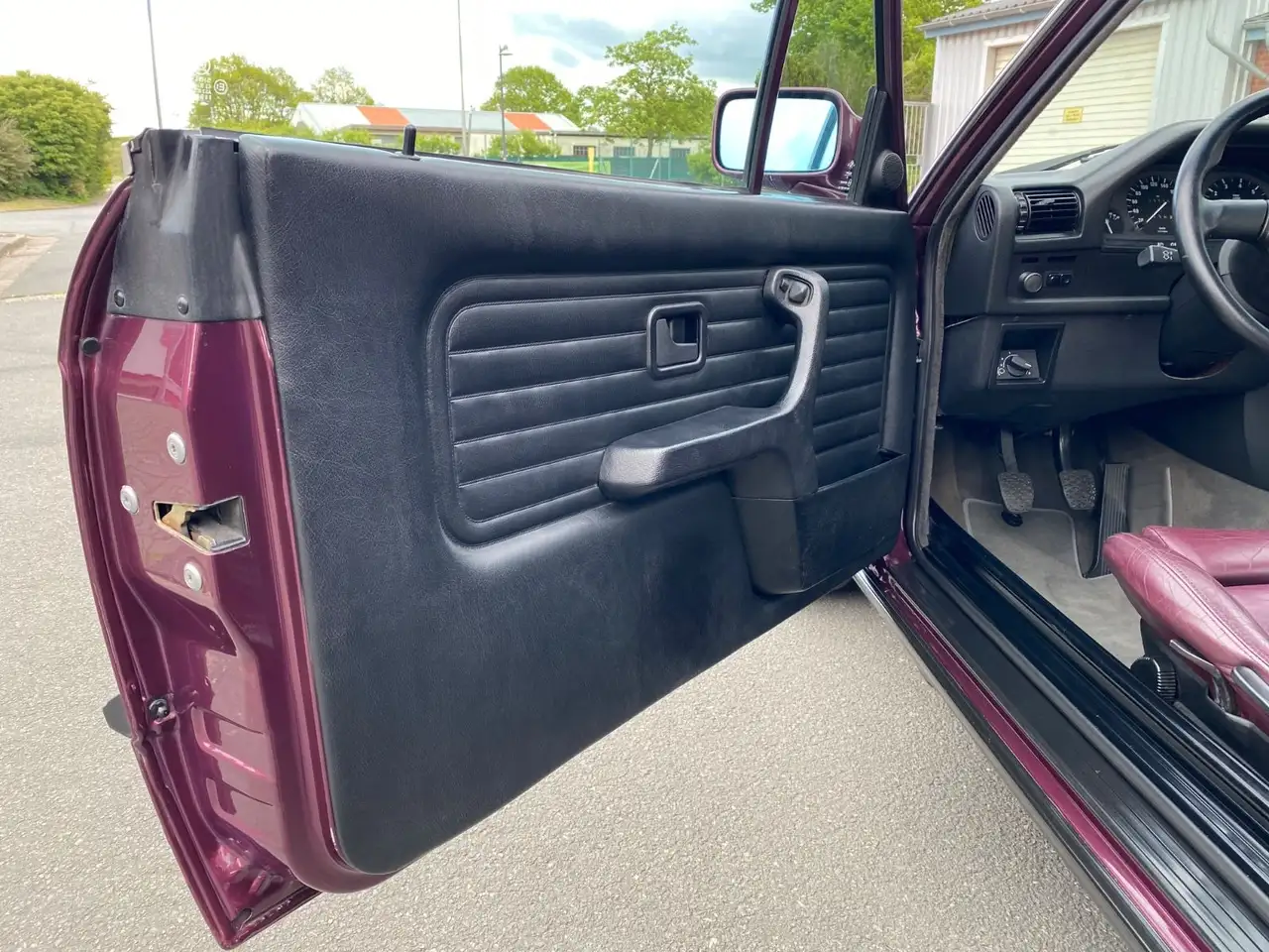 BMW 320 i E30 Cabrio Sonderfarbe Amethyst Leder Alu, foto 10