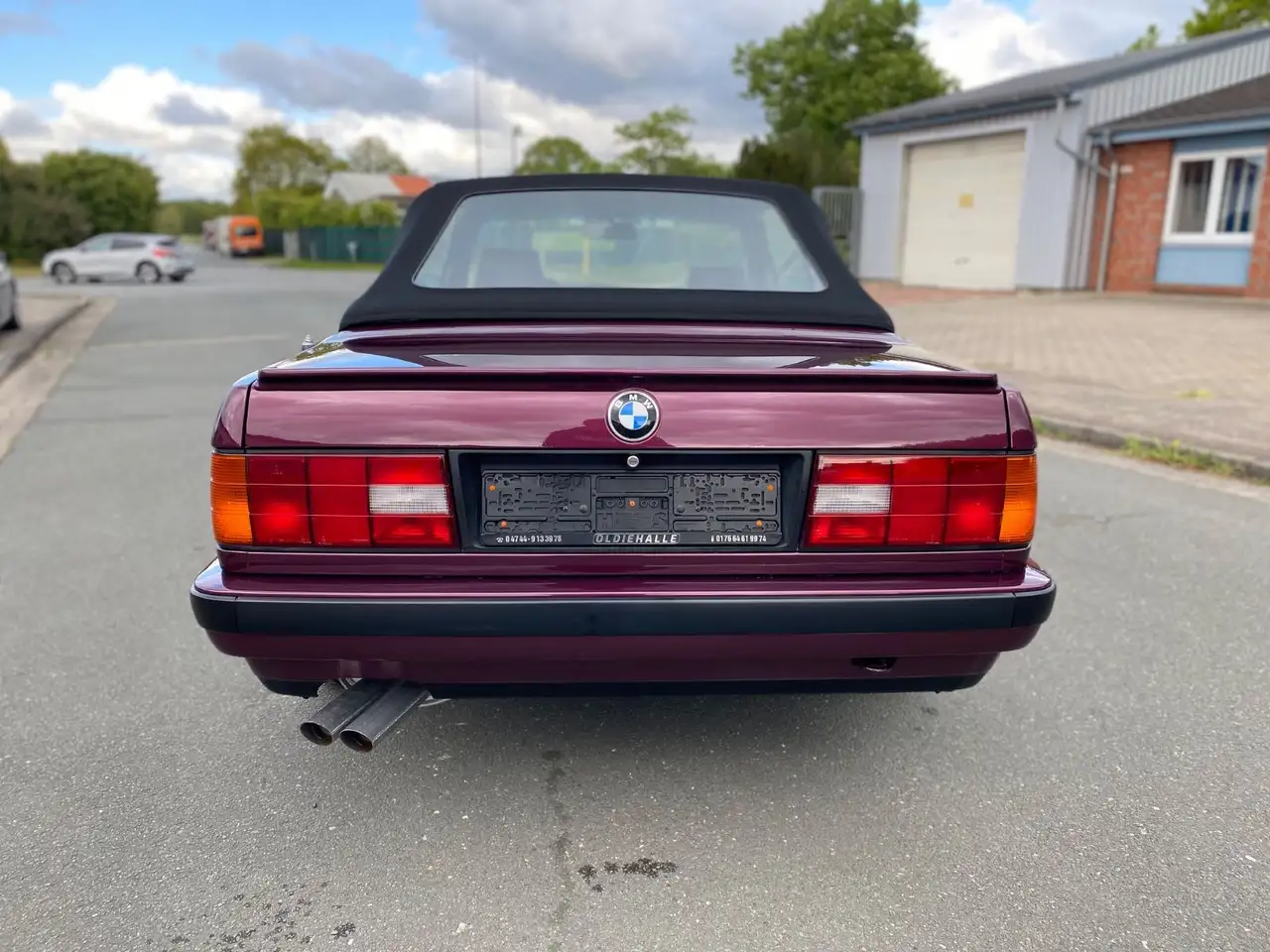 BMW 320 i E30 Cabrio Sonderfarbe Amethyst Leder Alu, foto 4