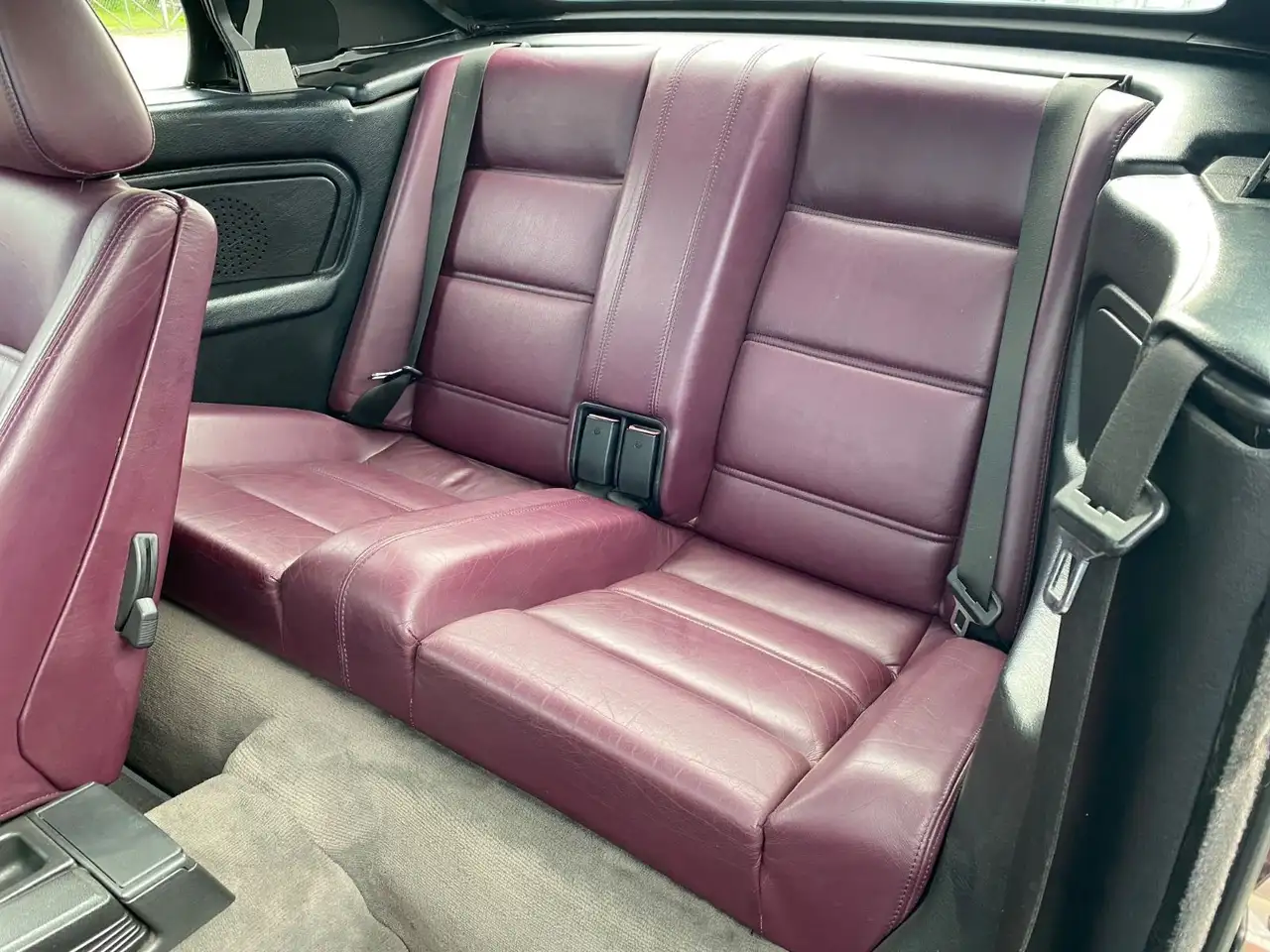 BMW 320 i E30 Cabrio Sonderfarbe Amethyst Leder Alu, foto 12