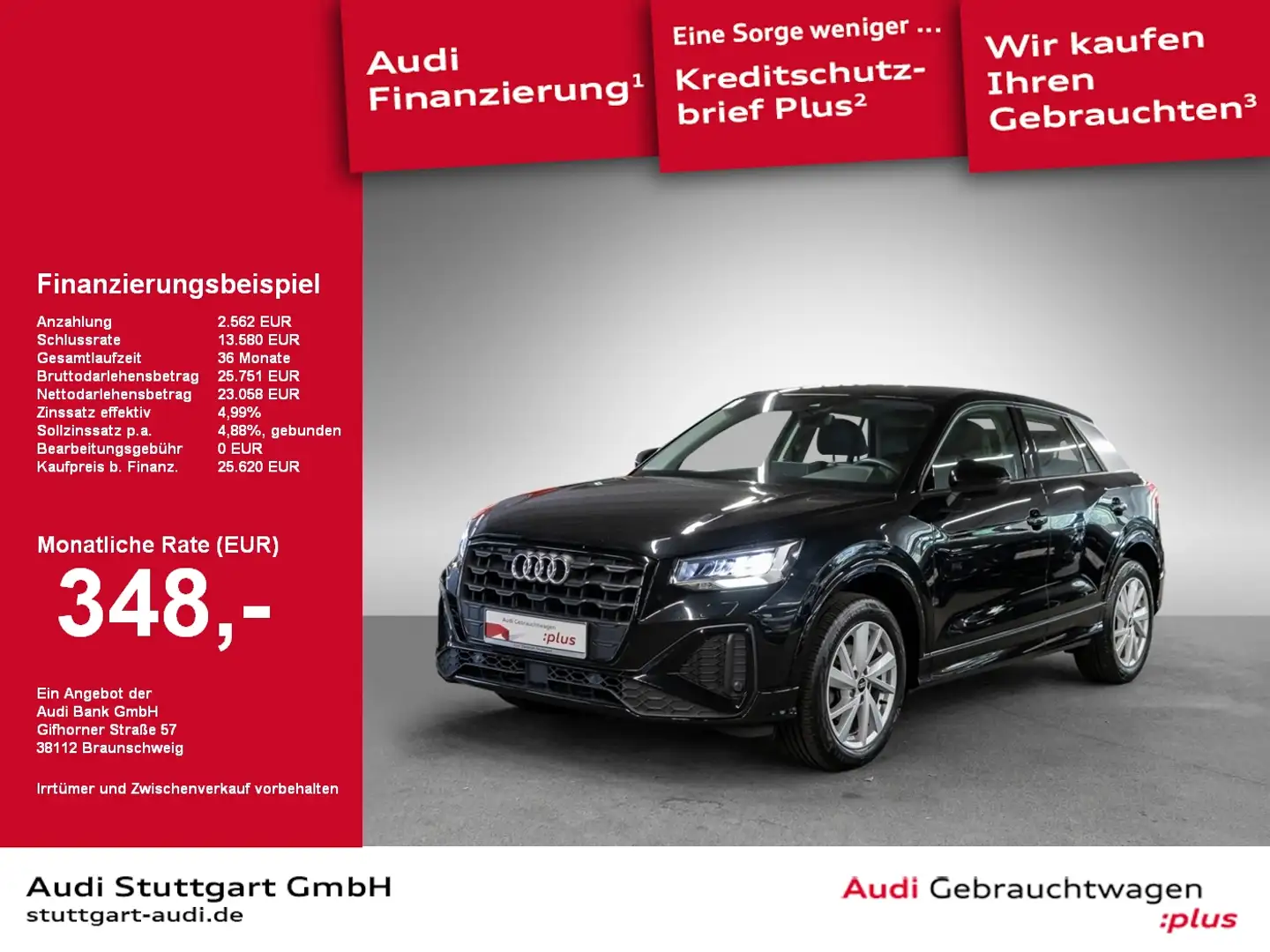 Audi Q2 35 TFSI S line Leder ACC LED virtCo PDC+Kamera Zwart - 1