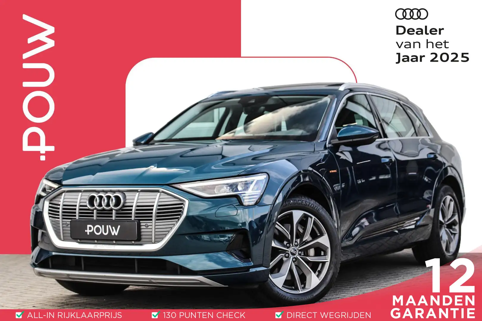 Audi e-tron 50 quattro 313pk Advanced Plus 71 kWh | Panoramada Bleu - 1