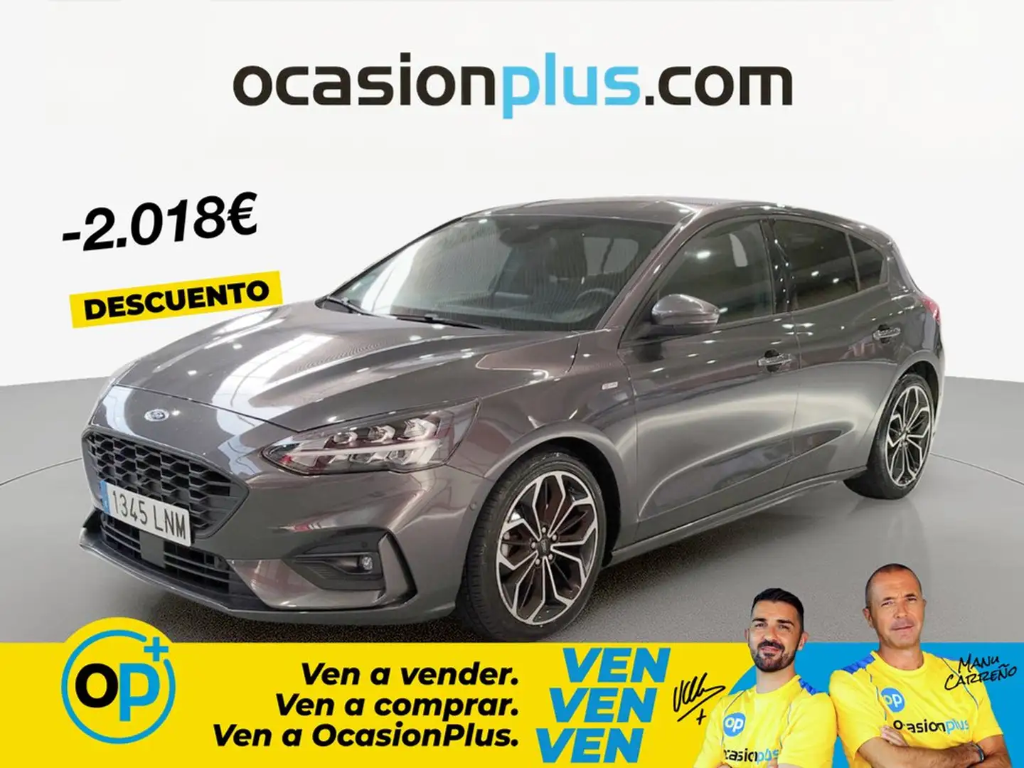 Ford Focus 1.0 Ecoboost ST Line 125 Gris - 1