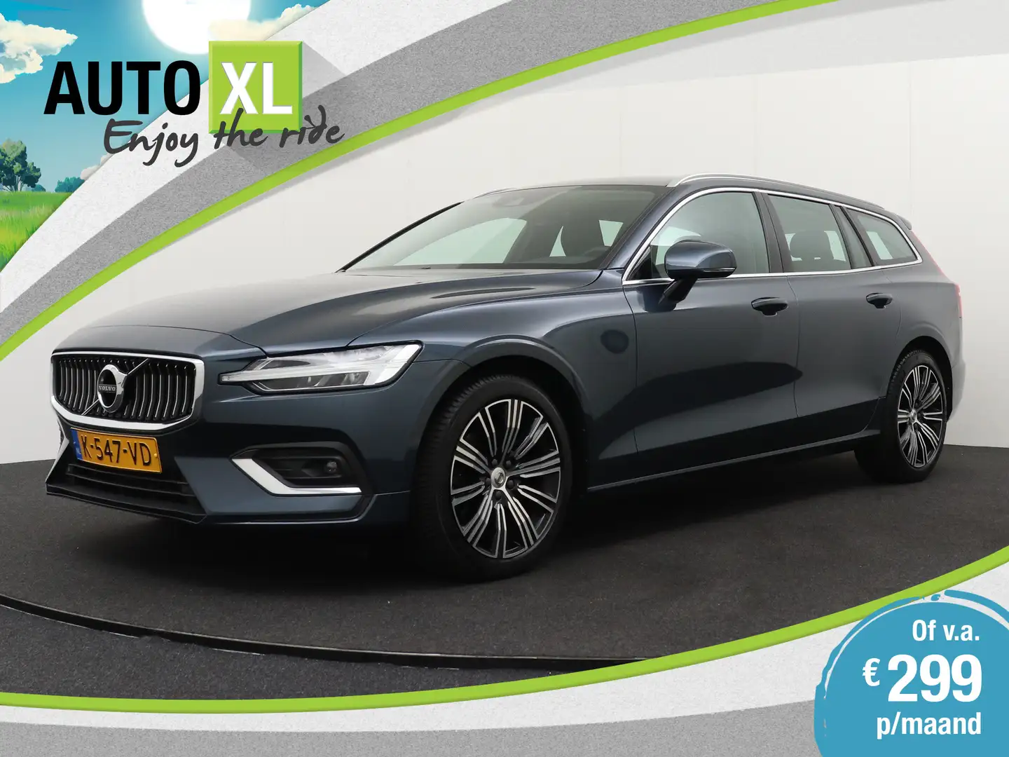 Volvo V60 2.0 198 PK Aut. Inscription Adapt. Cruise Camera M Blauw - 1